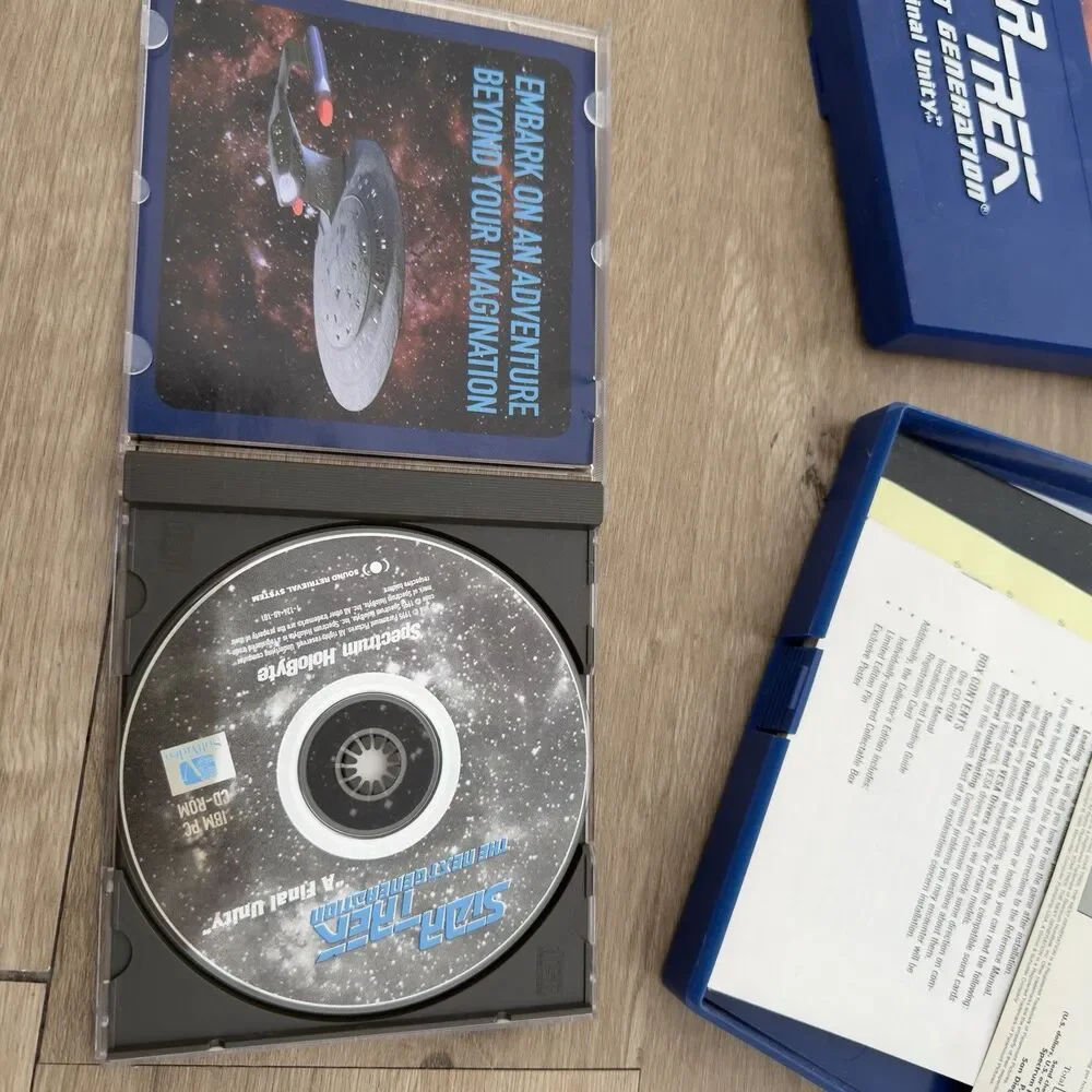 Star Trek: TNG - A Final Unity PC Game CD Rom Vintage Complete Set 90’s
